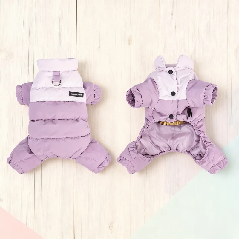 Luxury Pet Dog Down Jacket Winter Padded Dog Clothes Waterproof Puppy Jacket Coat Warm Soft Cat Four-Legged Snowsuit Pet Apparel