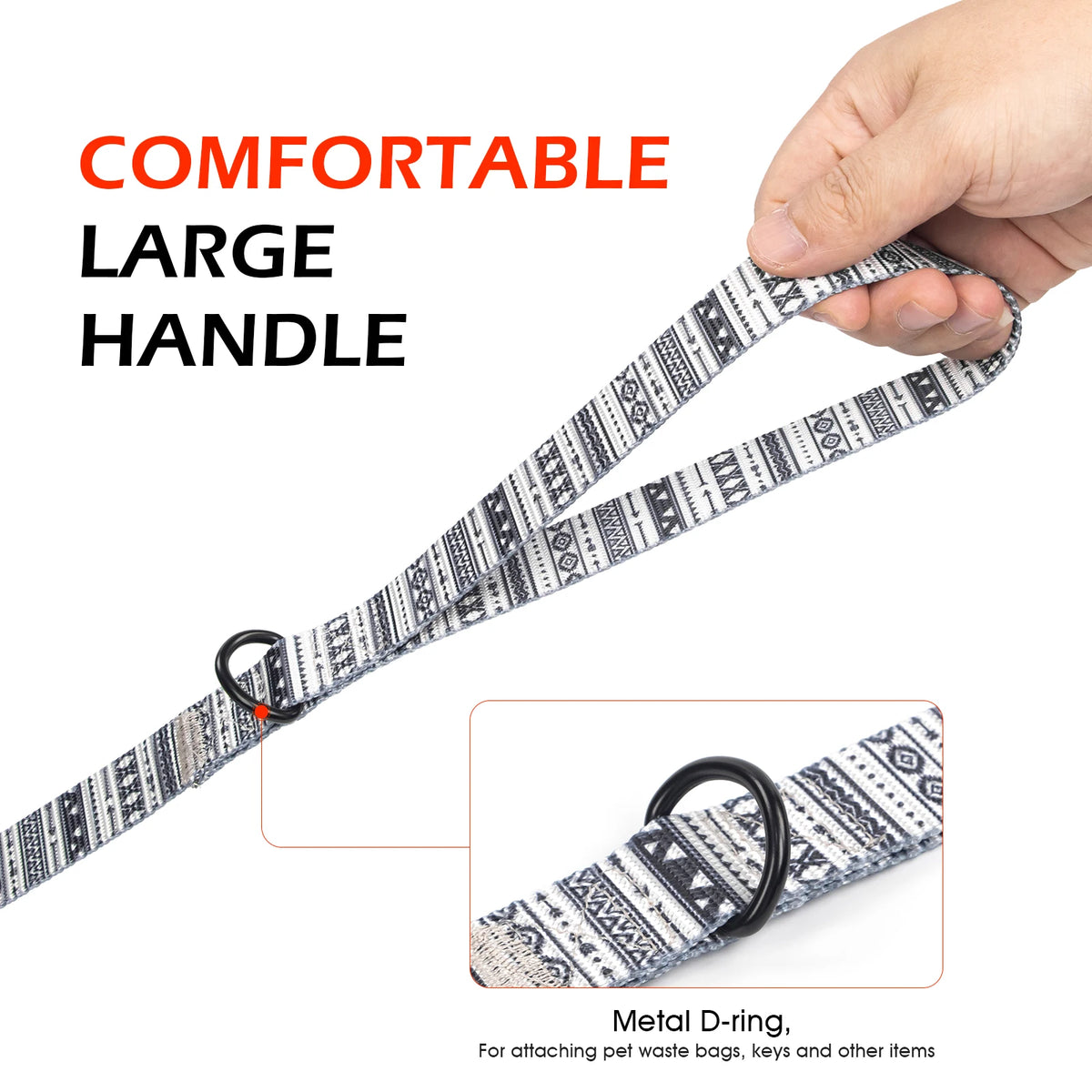 1.5M Medium Small Long Dog Leash Easy and Convenient Training Big Dual Color Dog Leash