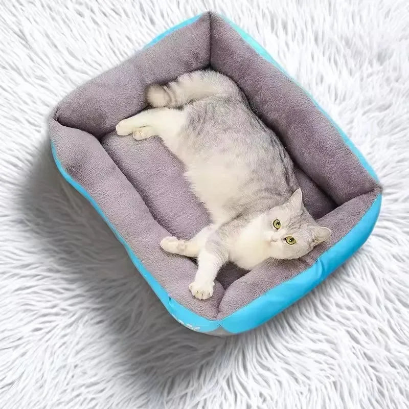Soft Plush Bed for Small Dogs and Cats, Comfortable Sleep Mat for Puppies and Tiny Breeds