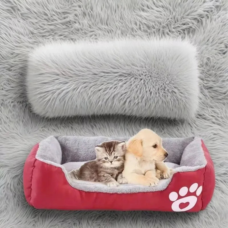Soft Plush Bed for Small Dogs and Cats, Comfortable Sleep Mat for Puppies and Tiny Breeds