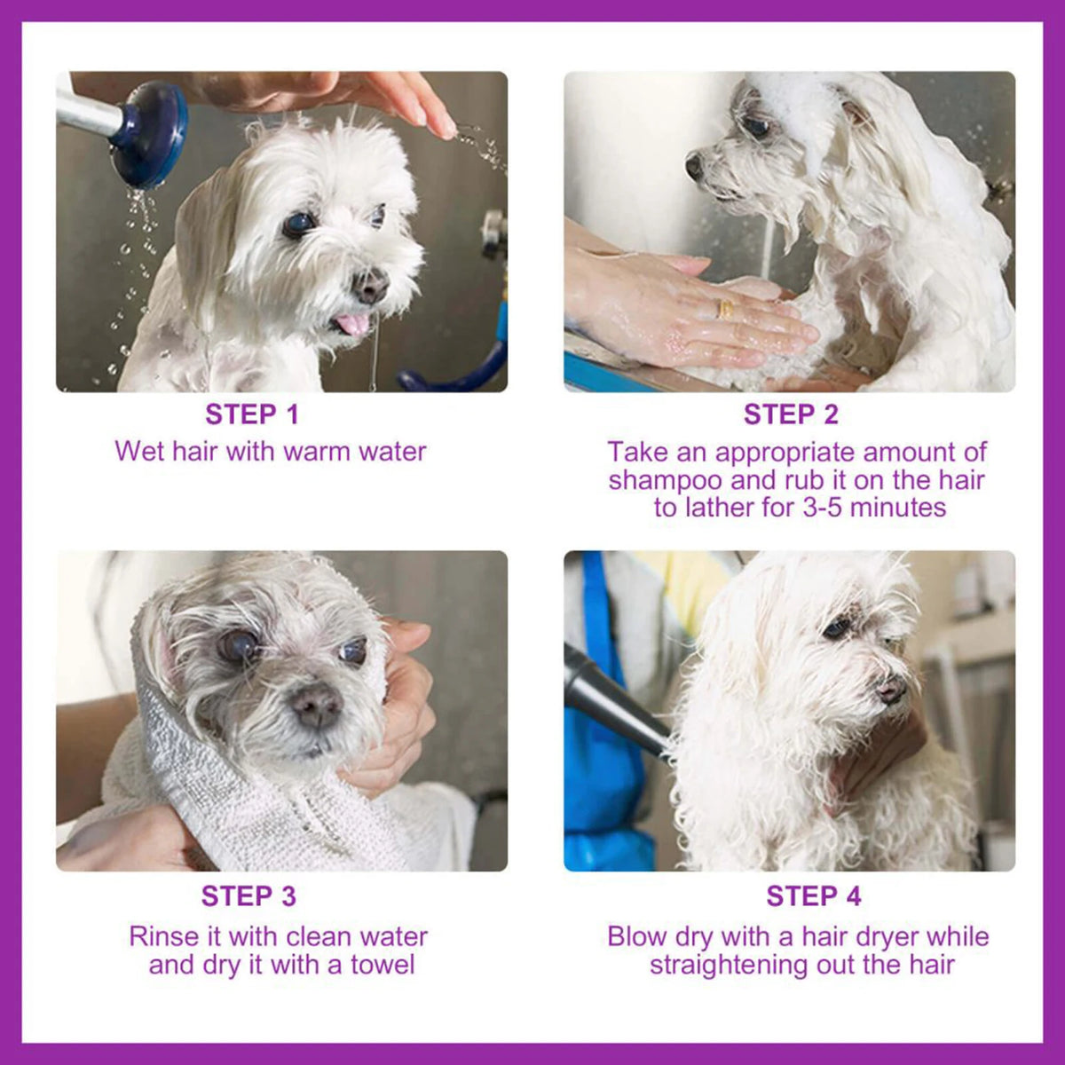 Pet Shampoo Shower Gel Dog Bath Cat Grooming Soothing Itchy Animal Skin Hair Smooth Detangling Deep Cleaning Coat Care Natural Shine Soft Tangle Free 100ml