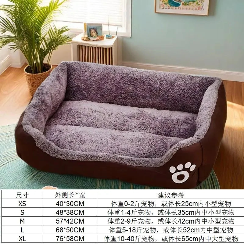 Soft Plush Bed for Small Dogs and Cats, Comfortable Sleep Mat for Puppies and Tiny Breeds