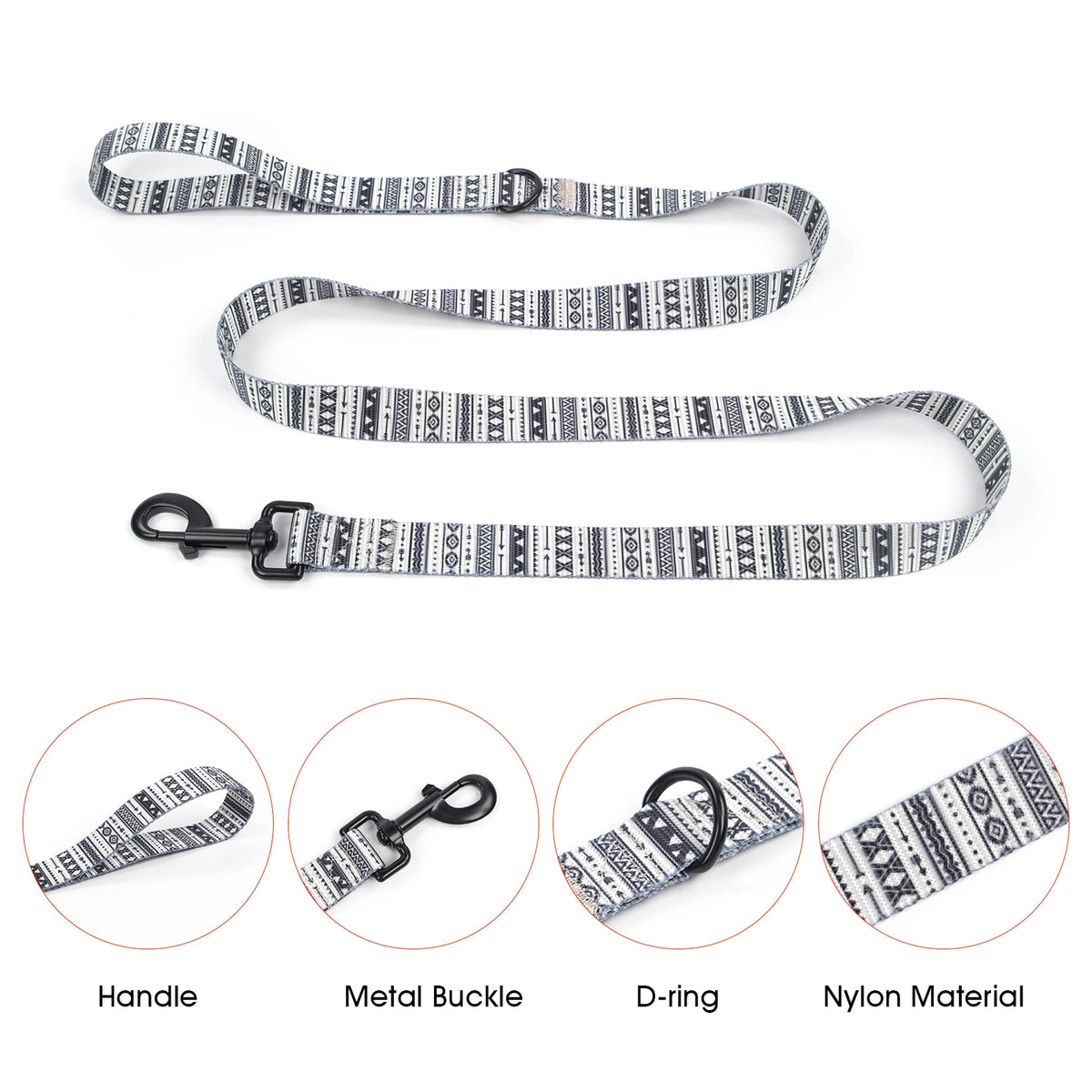 1.5M Medium Small Long Dog Leash Easy and Convenient Training Big Dual Color Dog Leash