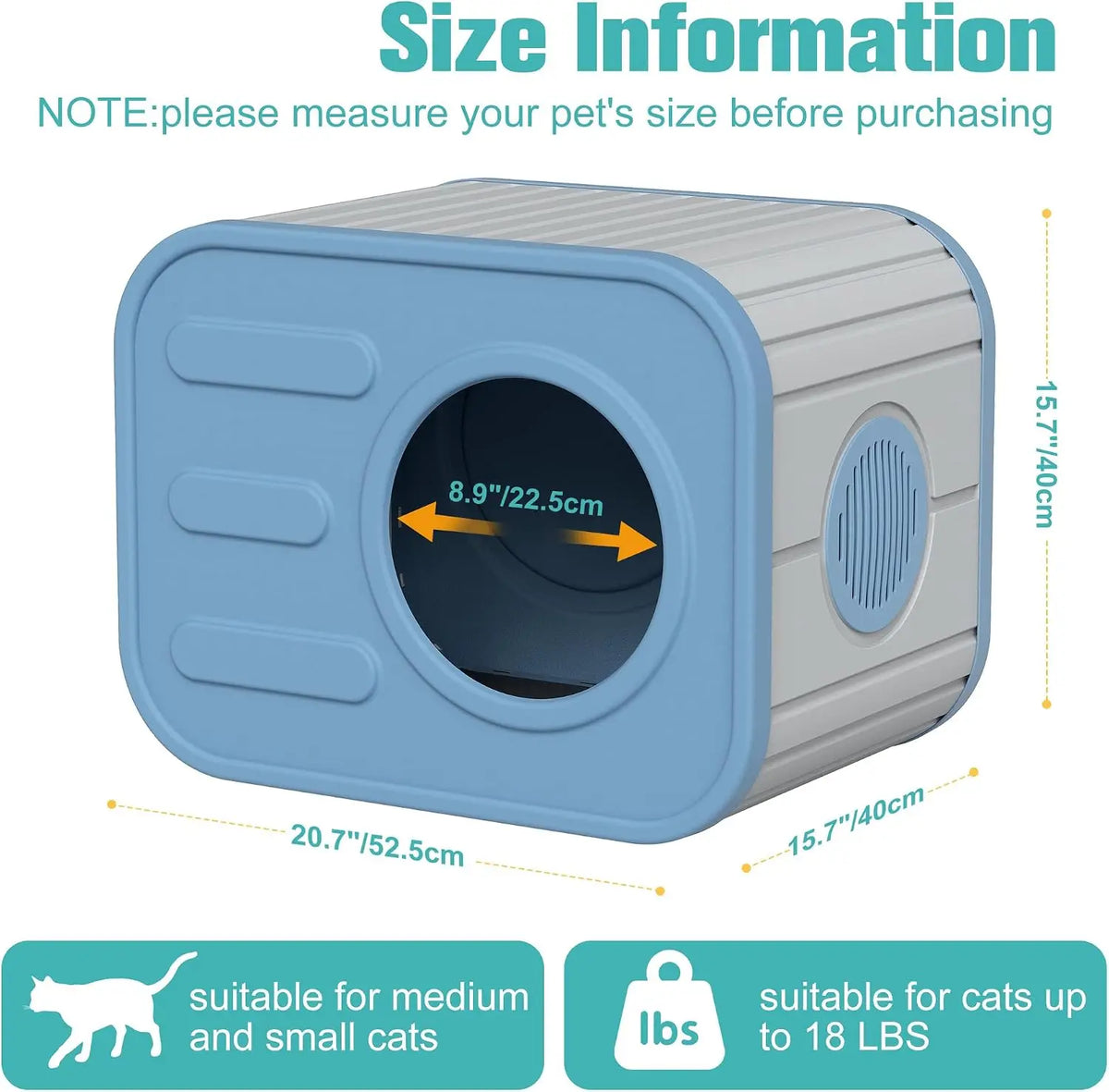 Outdoor Cat House Weatherproof with Camera-Shaped Design, Sturdy Resin Outside Cat Shelter, Insulated Cat Houses for Outdoor& Indoor Cats